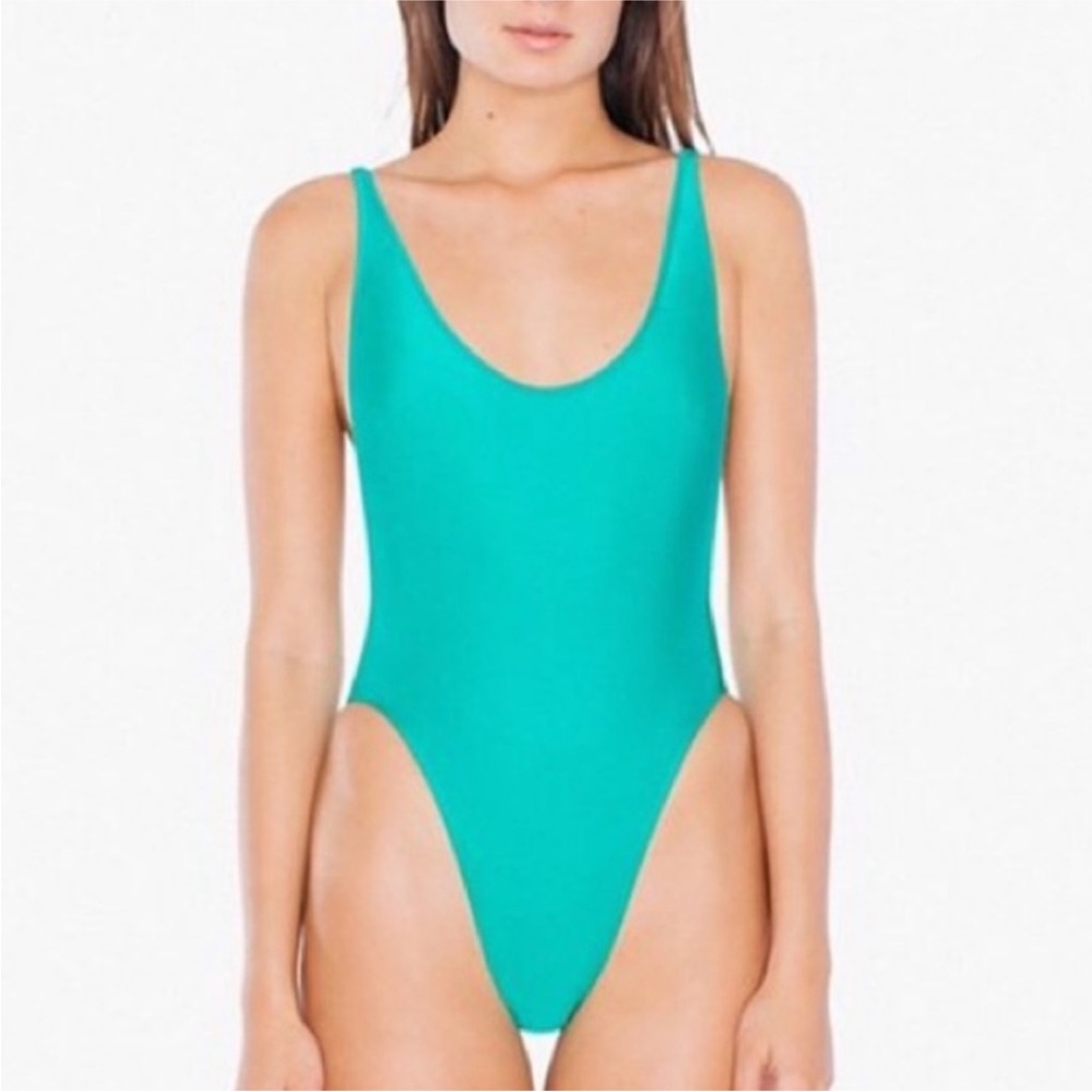 American Apparel Nylon Tricot High-cut one piece